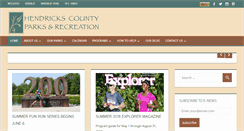 Desktop Screenshot of hendrickscountyparks.org
